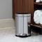 Simplehuman 4.5 Liter/1.2 Gallon Round Bathroom Step Trash Can, Polished Stainless Steel CW1851 - alternate 3
